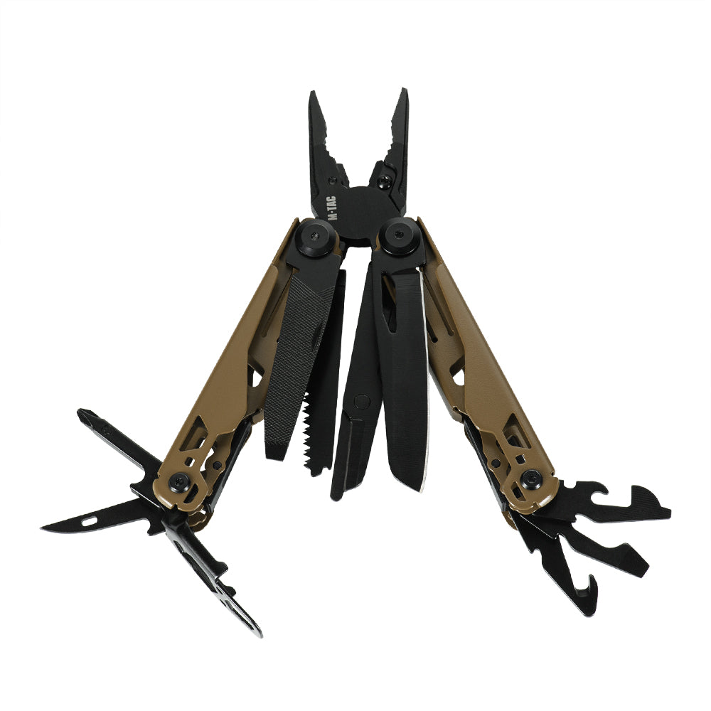 Multitool Type 9 M-Tac - Maro/Negru, 18 Funcții Esențiale
