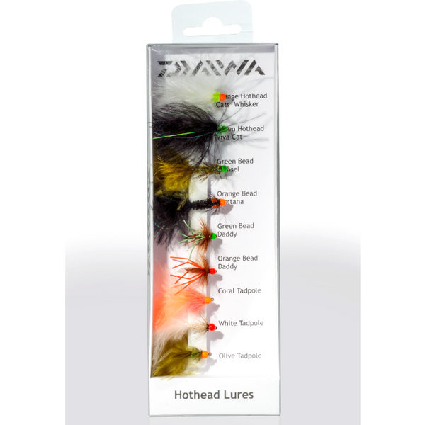 Muscă HotHead Lures DAIWA - Set 9buc, Atracție Rapidă Răpitori