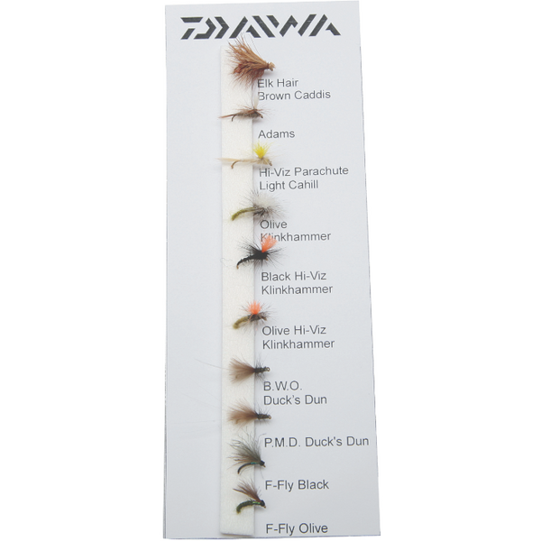 Muște Artificiale River Dries Daiwa - Set 10buc, Pescuit la Muscă
