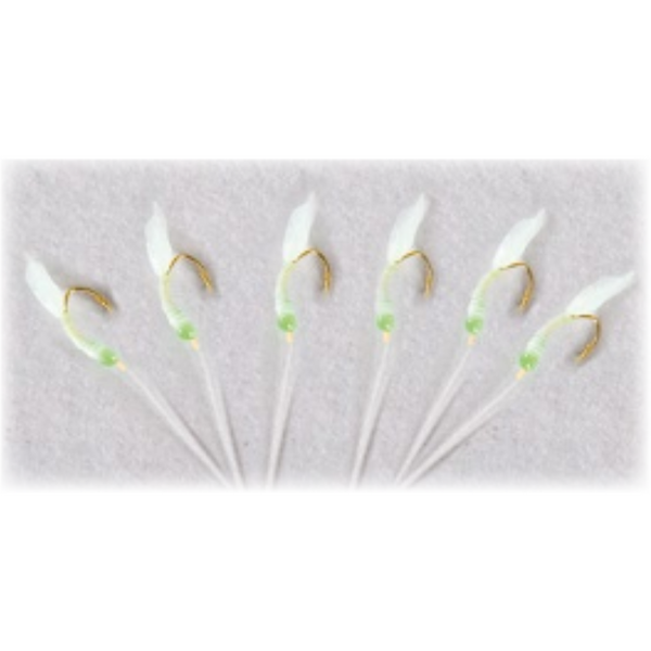 Muște artificiale Taparina Green Skin Lineaeffe - Nr. 4, 6 buc.
