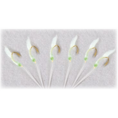 Muște artificiale Taparina Green Skin Lineaeffe - Nr. 4, 6 buc.