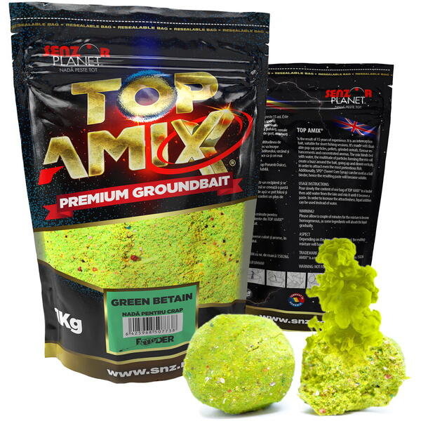 Nada Amix Method Feeder Green Betain Senzor - Atractivitate Maximă 1kg