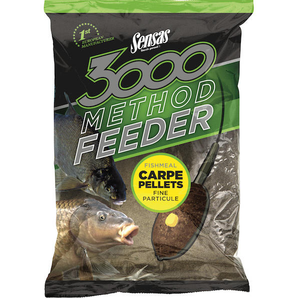 Nadă Pelete Method Carp SENSAS 3000 - Atractivitate Maximă, 1kg