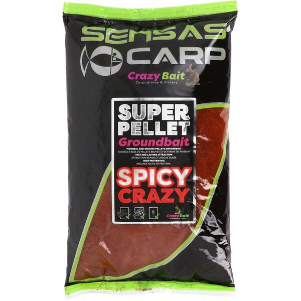 Nada Pelete Super Spicy Crazy SENSAS - Atractie Imediata, 1kg