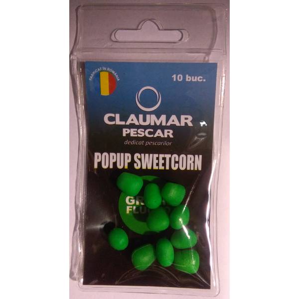 Nadă Pescuit ARROW INT. Porumb Artificial Pop-Up Green FL - Flotabilitate Ridicată