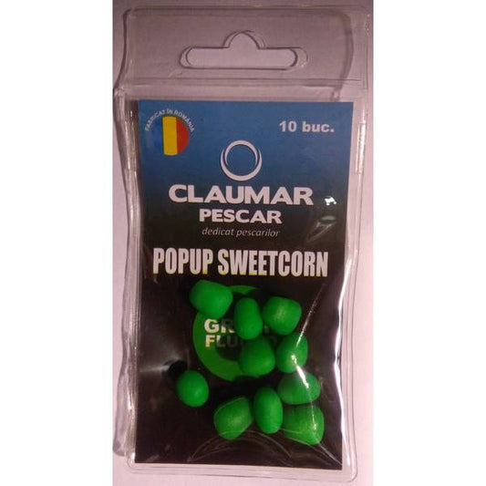 Nadă Pescuit ARROW INT. Porumb Artificial Pop-Up Green FL - Flotabilitate Ridicată