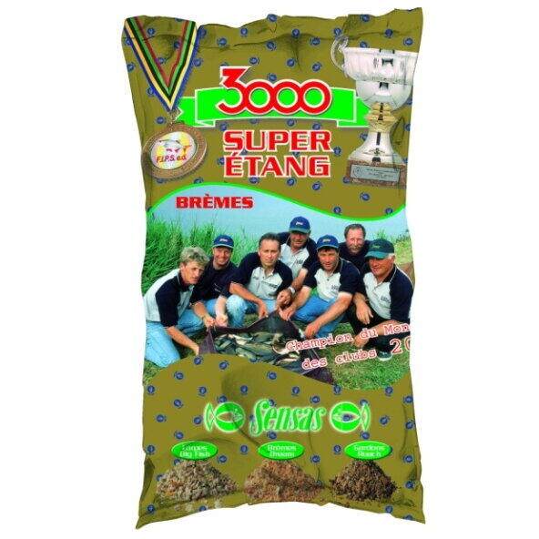 Nadă Super Etang Brèmes 3000 SENSAS - Crap, Caras, Plătică