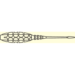 Nalucă Aji Finesse Mustad - 5cm Clear Rainbow Glitter, 12buc - 3