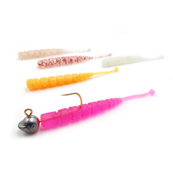 Nalucă Micro Aji Mustad - 5cm, Clear Rainbow Glitter, Atracție Maximă - 2