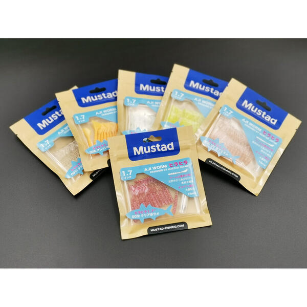 Nalucă Micro Aji Mustad - 5cm, Clear Rainbow Glitter, Atracție Maximă - 3