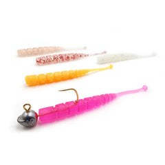 Nalucă Micro Aji Nalu Mustad - 5cm, Clear Silver Glitter, Ultrarealistă - 2