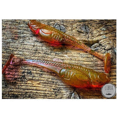 Nalucă Shad Embrion Libra - Soft, 5cm, Portocaliu Fluo, 10 buc