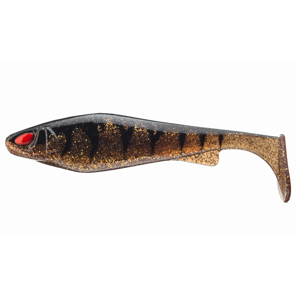 Nalucă Shad PX Lazy Daiwa - Motor Oil Burbot UV, 16cm/54g
