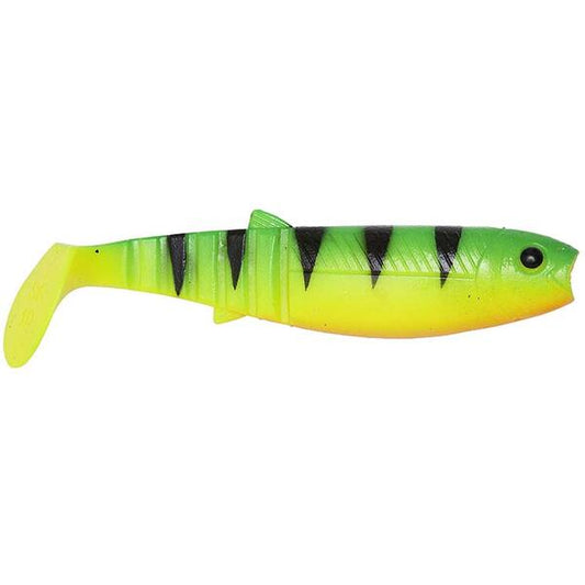 Nalucă Silicon SAVAGE GEAR SHAD LB CANNIBAL - Firetiger, 8cm, 5g