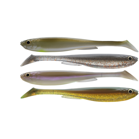 Nalucă Silicon Shad Prorex Slim DAIWA - 10,5cm, 4 buc/set, Mix Culori - 1
