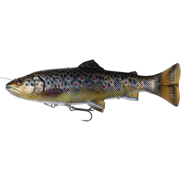 Nalucă Soft 4D Line Thru Pulsetail Trout Savage Gear - Acțiune Realistă, 16cm