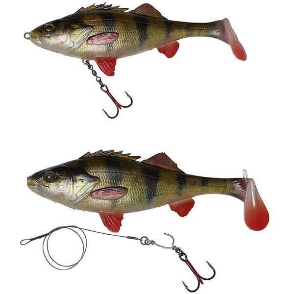 Nălucă Soft 4D Perch Shad Savage Gear - Imitare Realistă, Reacție Prădători - 1