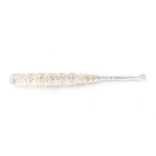 Nalucă Soft Aji Ball Tail 5cm Mustad - Pachet 12 buc, Clear Rainbow Glitter - 1