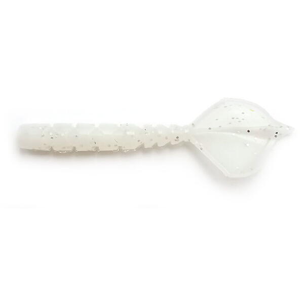 Nalucă Soft Aji Finesse Hila Mustad - 4.3cm, Alb Luminos, 12buc - 1