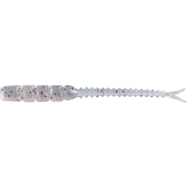 Nalucă Soft Aji Micro Bachi Mustad - Clear Purple Glitter, 5cm - 1
