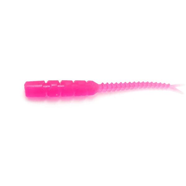 Nalucă Soft Aji Micro Bachi Mustad - UV Clear Pink, Ultra Realistă - 1