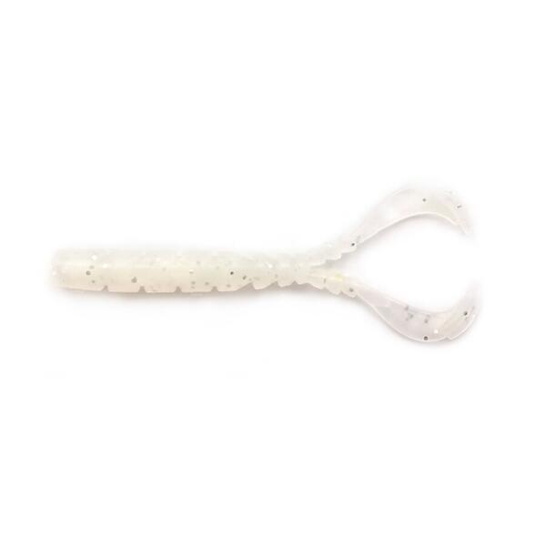 Nalucă Soft Aji Micro Chiki Mustad - White Glow, Pescuit Ultra Light - 1