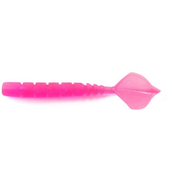 Nalucă Soft Aji Micro Hila Mustad - UV Clear Pink, Ultra-Atrăgătoare - 1