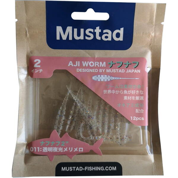 Nalucă Soft Aji Micro NAF 5cm Mustad - Lumină Intensă, Meli Melo - 2