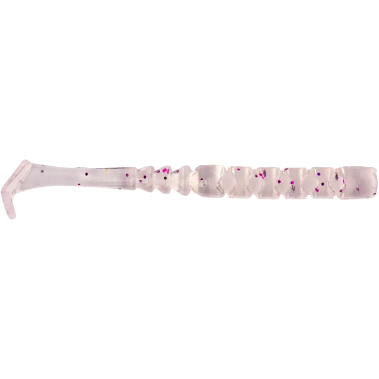 Nalucă Soft Aji Paddle Tail Mustad - 5cm, Clear Purple Glitter