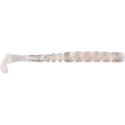 Nalucă Soft Aji Paddle Tail Mustad - 5cm, Clear Rainbow Glitter