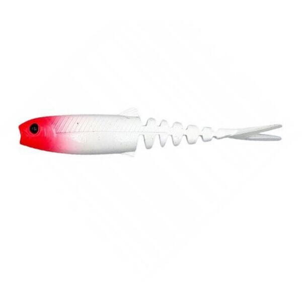 Nălucă Soft Cannibal Minnow Savage Gear - Red Head, 12.5cm, 4buc