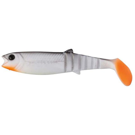 Nalucă Soft Cannibal Shad SAVAGE GEAR - 8cm, 5g, Alb Negru, 4buc