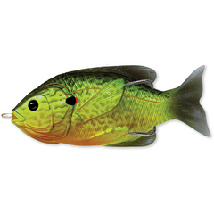 Nalucă Soft Hollow Body Sunfish Live Target - 9cm, Plutește, Fluorescentă