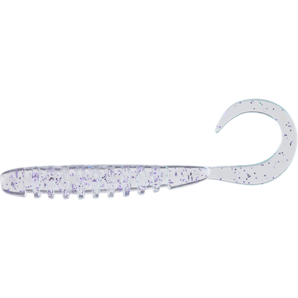 Nalucă Soft Jackall Tide Curly 2inch - Clear Prism Neon, Pescuit Fin - 1