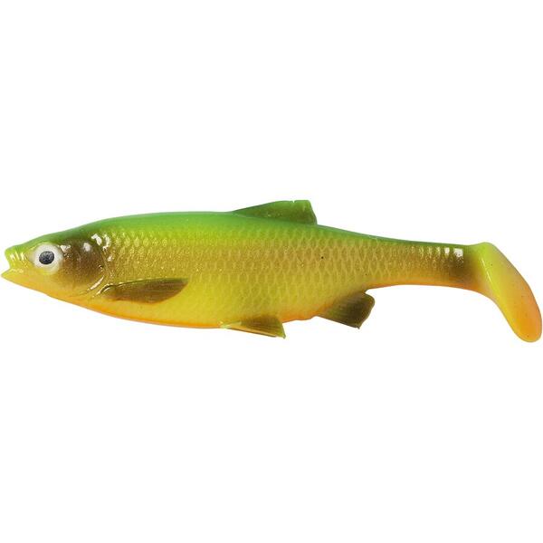 Nalucă Soft LB Roach Savage Gear - Acțiune Paddle Tail, Firetiger