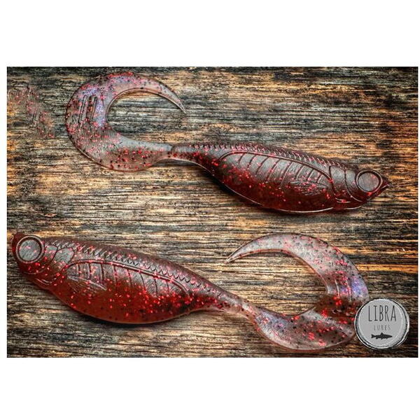 Nălucă Soft Libra Embrion Twist Tail - 12 buc, 4cm, Flexibilă