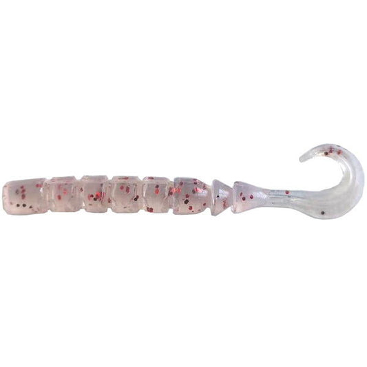 Nalucă Soft Mustad Nalu AJI Finesse Micro UV - Clear Red Glitter, 6.3cm - 1