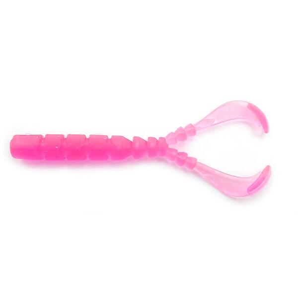 Nalucă Soft Mustad Nalu Aji Micro Chiki - UV Clear Pink, Ultra-Realistică - 1