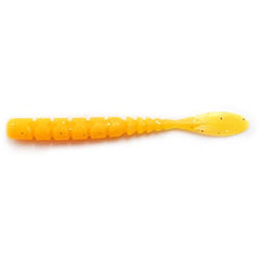 Nalucă Soft Mustad Nalu Aji Micro Fla 5cm Orange Glow Glitter - Ultra-Realistă, Atractivă - 1