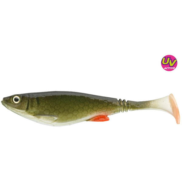 Nalucă Soft Prorex Belly Shad DAIWA - 6cm, Rola Verde Naturală