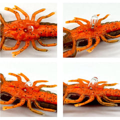 Nalucă Soft SAVAGE GEAR 3D Crayfish Rattling - Vibrații, UV Roșu - 3