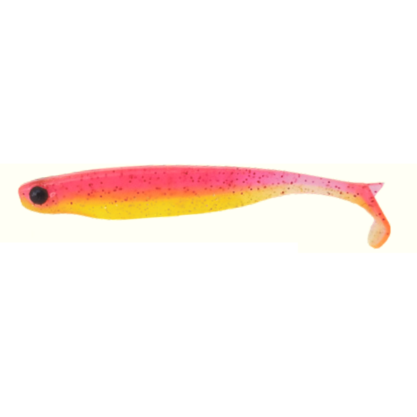 Nalucă Soft Shad Mezashi Z Mustad - 7.6cm, Shocking Pink, Atracție Maximă