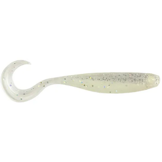 Nalucă Soft Shad Mustad Luminous Magic - Coadă Curly, 9cm, 6 buc