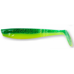 Nalucă Soft Shad Paddletail DAM - UV Green Lime, Acțiune Realistă