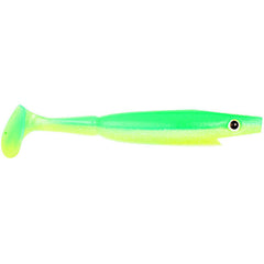 Nalucă Soft Shad Piglet Strike Pro - 10cm, Limetreuse, Atractant