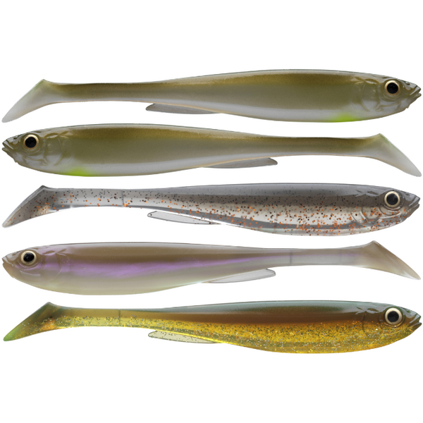 Nălucă Soft Shad Prorex Slim Daiwa - Set 5buc, Culori Mix, 7.5cm - 1