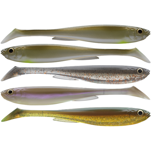 Nălucă Soft Shad Prorex Slim Daiwa - Set 5buc, Culori Mix, 7.5cm - 1