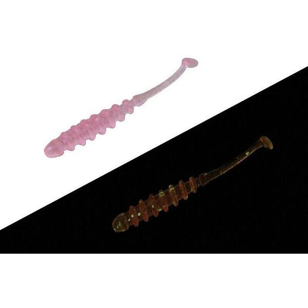 Nalucă Soft Shad Tidebeat JACKALL - Ochiami Glow Crush, 8 buc/pl - 1