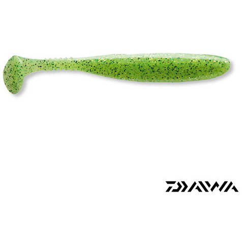 Nalucă Soft Twister D.FIN DAIWA - 7.5cm, Chartreuse, 10 buc