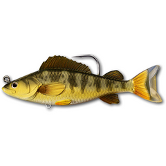 Nalucă Soft Yellow Perch Swimbait LIVE TARGET - Realism Uimitor, 13.1cm